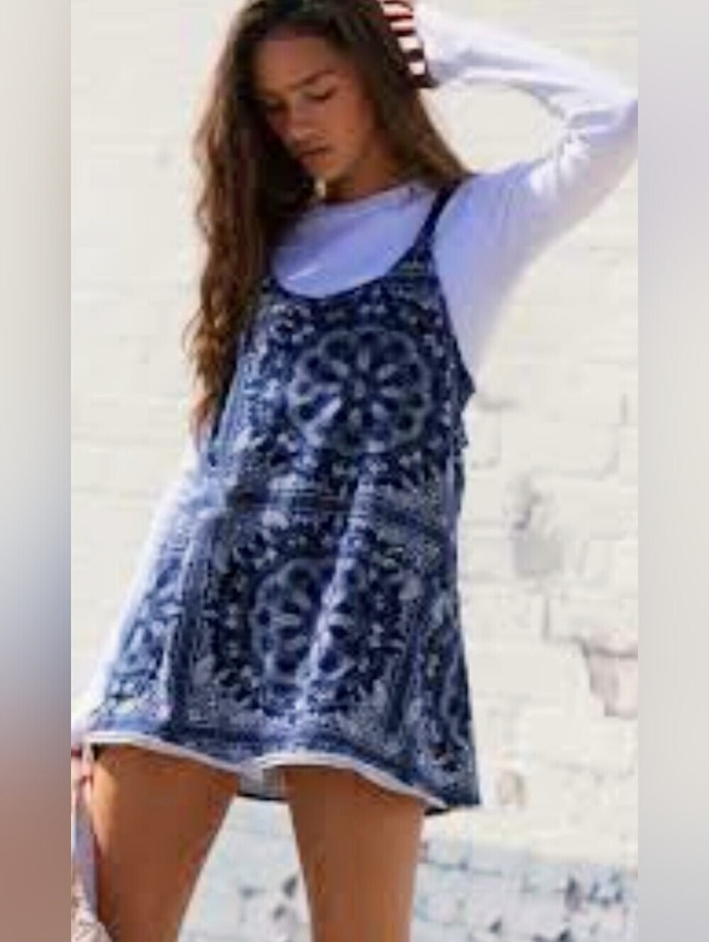 Free People Movement Hot Shot *Navy Bandana Print *Med *NWT